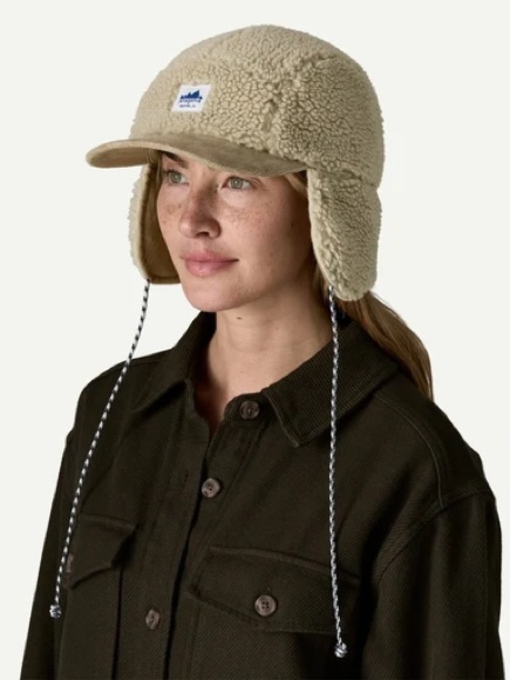 Patagonia Cream range earflap cap size S
